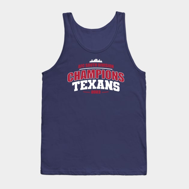 AFC SOUTH Champs Texans Tank Top by Nagorniak